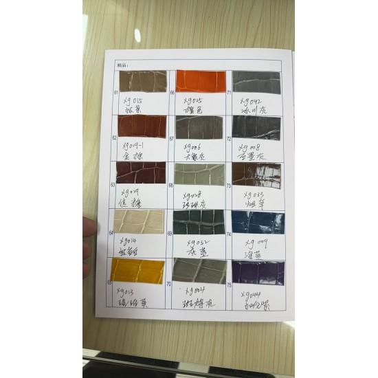Customized crocodile skin color card