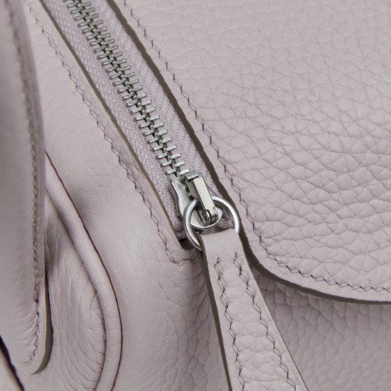 Batch 1700 spot LindyMini19 dream pink purple silver buckle pair version handmade imported waxed thread sewing with the Italian original side oil Tc cowhide hand-beaten copper nails hand-engraved font market absolute absolute son batch 540