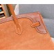 New Birkin Lace Platinum 35cm Original Imported Suede Swift Leather Gold Brown Silver Buckle Limited Edition Counter synchronization Handmade beeswax thread sewing Pure steel hardware High-end customized batch 1600