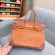 New Birkin Lace Platinum 35cm Original Imported Suede Swift Leather Gold Brown Silver Buckle Limited Edition Counter synchronization Handmade beeswax thread sewing Pure steel hardware High-end customized batch 1600