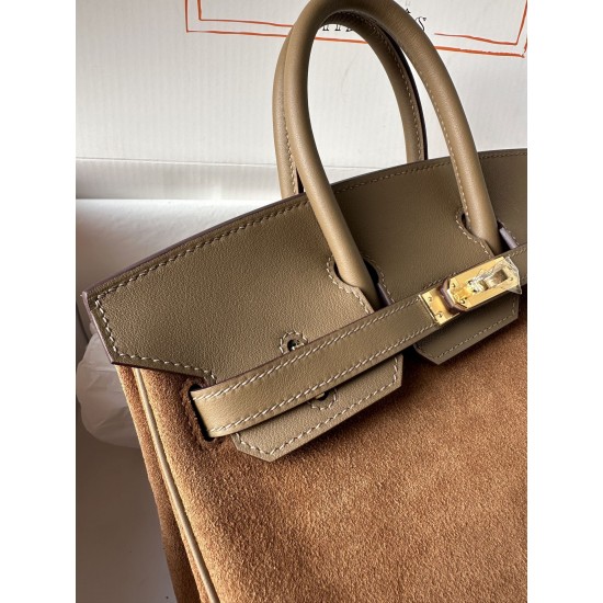 birkin 25cm suede in stock lot 1600