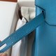 Spot Birkin 30cm Imported Epsom Leather Handmade Waxed Stitching Lake Blue Gold and Silver Button One color can be customized Oh Batch 1234