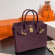 Birkin 30cm Suede 57 Bordeaux Bordeaux Wine Red Ghw Handmade Beeswax Thread Sewing Casual Lazy Soft Soft Sticky Too Gentle Too Temperament Very Suitable For Fall And Winter Season Batch 1600