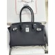 Lot 1111 shoulder birkin swift black 89 black color scheme is very suitable for modern urban beauty style high class feeling