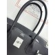 Lot 1111 shoulder birkin swift black 89 black color scheme is very suitable for modern urban beauty style high class feeling