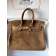 birkin 25cm suede in stock lot 1600