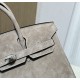 New Birkin Platinum 25cm Original Imported Suede Khaki Silver Buckle Counter Synchronization Handmade Beeswax Thread Sewing Pure Steel Hardware High-end Customized Batch 1600