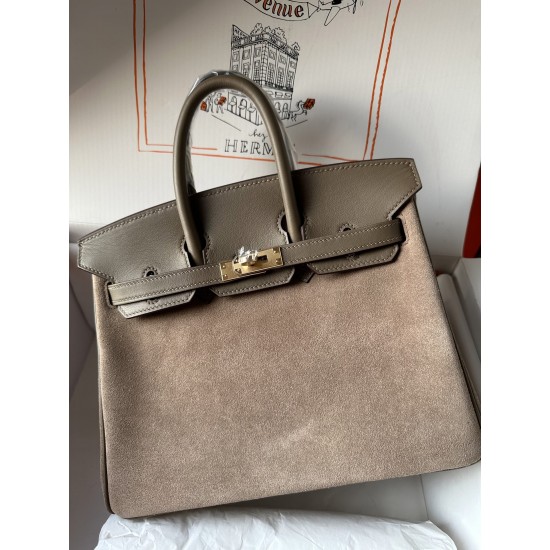 birkin 25cm suede in stock lot 1600