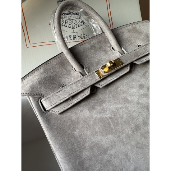 birkin 25cm suede in stock lot 1600