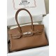 Lot 1111 shoulder birkin 29cm swift golden brown color is very suitable for modern urban beauty style high class feeling full of