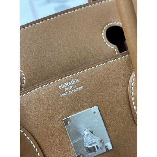 Lot 1111 shoulder birkin 29cm swift golden brown color is very suitable for modern urban beauty style high class feeling full of