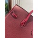 P1234 in stock touch BK25cm platinum Togo leather with high-gloss crocodile leather platinum 30cm hand-stitched waxed thread All steel hardware Lining goatskin