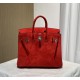 New Birkin platinum 25cm original imported suede Ferrari red silver buckle counter synchronization handmade beeswax thread sewing pure steel hardware high-end customized batch 1600