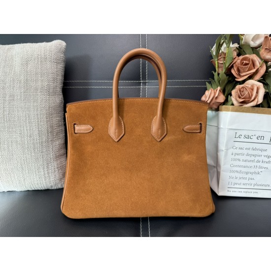 New Platinum 25 suede with swift leather gold brown silver buckle all steel hardware hand-sewn waxed thread personalized batch of 1600