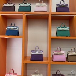 In stock touch BK25 Togo leather with high gloss crocodile platinum 25cm fully hand stitched with waxed thread Full steel hardware Lined with goat skin