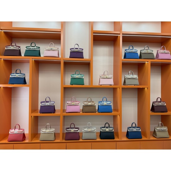 In stock touch BK25 Togo leather with high gloss crocodile platinum 25cm fully hand stitched with waxed thread Full steel hardware Lined with goat skin