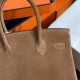 New Birkin Platinum 30cm original imported suede gold brown silver buckle counter synchronization handmade beeswax thread sewing pure steel hardware high-end customized batch 1600