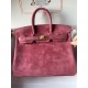 birkin 25cm suede in stock lot 1600