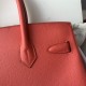 Spot Birkin 30cm Imported Epsom Leather Handmade Waxed Stitching Extreme Pink Gold Silver Buckle One color can be customized oh batch 1234
