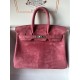 birkin 25cm suede in stock lot 1600