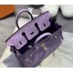 New Birkin platinum 25cm original imported suede lavender purple gold buckle counter synchronization handmade beeswax thread sewing pure steel hardware high-end customized batch 1600