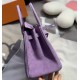 New Birkin platinum 25cm original imported suede lavender purple gold buckle counter synchronization handmade beeswax thread sewing pure steel hardware high-end customized batch 1600