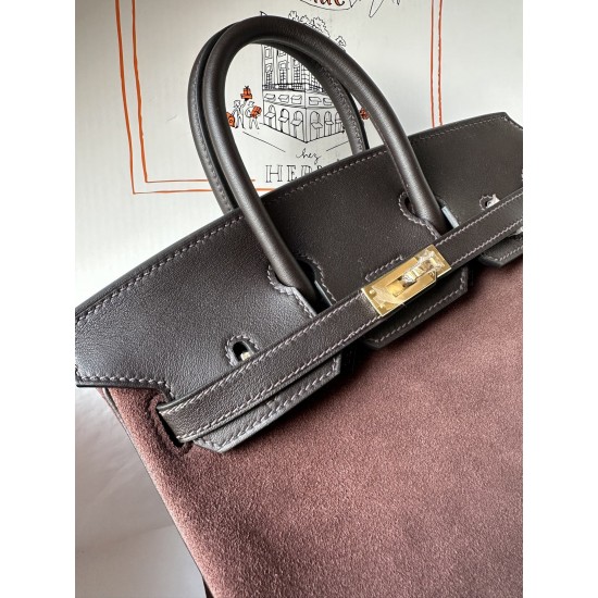 birkin 25cm suede in stock lot 1600