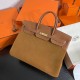 New Birkin Platinum 40cm Original imported suede Swift leather gold brown gold buckle counter synchronization handmade beeswax thread sewing pure steel hardware high-end custom batch 1600