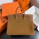 New Birkin Platinum 40cm Original imported suede Swift leather gold brown gold buckle counter synchronization handmade beeswax thread sewing pure steel hardware high-end custom batch 1600