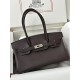 Lot 1111 24s new shoulder birkin swift ebony bag color is very with the style of the modern urban beauties advanced sense full of