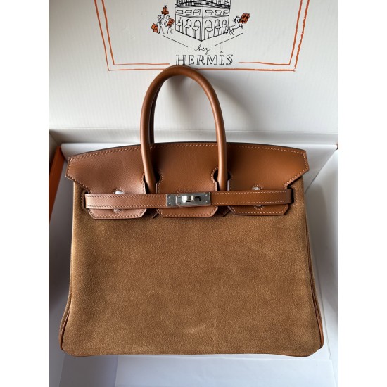 birkin 25cm suede in stock lot 1600