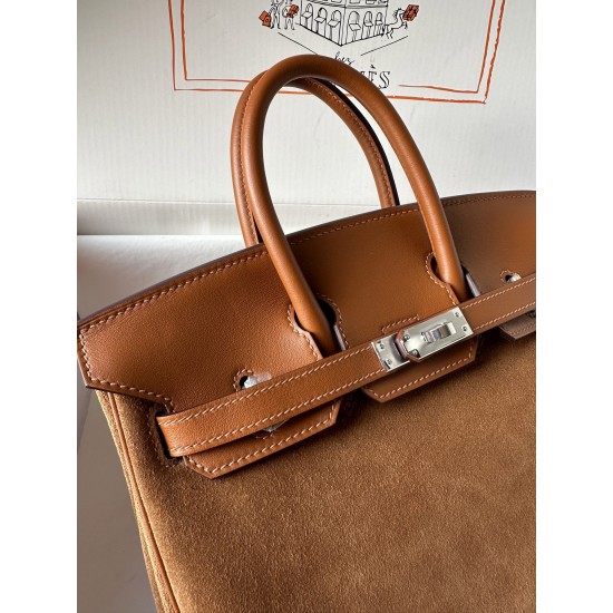 birkin 25cm suede in stock lot 1600