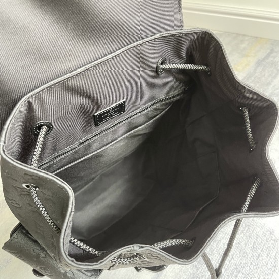 p580 Exclusive Customized Real Top Original Reinforced Shoulder Bag M55699 Christopher The versatile Christopher Small Shoulder Bag with its spacious interior and striking exterior is a great everyday bag for outdoor use Black Grid Large Character Silk Sc