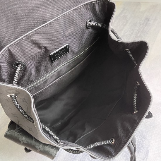 P400 Exclusive Customized Actual Top Original Reinforced Variable Chip M43735 Old Flower N41379 Black Check M41379 Black Flower M45419 Black Gray Multi-functional Christopher Shoulder bag with Monogram canvas interpretation of hiking bag's rugged and unpr