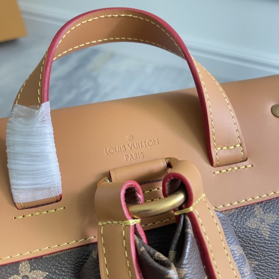 P500 exclusive customized real top original single enhanced version 163c01 top original single old flower M44658 BOSPHORE mountaineering duffel bag latest runway version Monogram mountaineering duffel bag name is Bosphore is a strait through Istanbul back