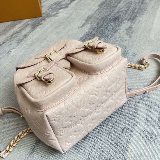 520 EXCLUSIVE CUSTOMIZED ACTUAL TOP ORIGINAL M47072 BLACK M47106 CREAM WHITE M47074 PINK TOP ORIGINAL This Backup Shoulder Bag is made of Monogram Empreinte grained cowhide leather in a low-profile finish with Monogram embossingRemovable and adjustable sh
