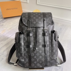 P400 Exclusive Customized Actual Top Original Reinforced Variable Chip M43735 Old Flower N41379 Black Check M41379 Black Flower M45419 Black Gray Multifunctional Christopher Shoulder bag with Monogram canvas interpretation of hiking bag's rugged and unpre