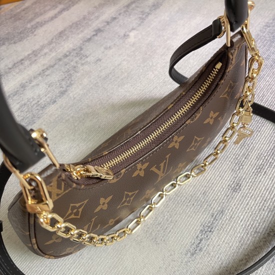 P260EXCLUSIVE CUSTOMIZED ACTUAL TOP ORIGINAL REINFORCED VARIANT CHIP M25223This Catchy pouch is made of canvas outlined in cowhide leather trim with a classic Monogram motif that pays homage to the brand's heritage for a smart alternative.Sharp shape make