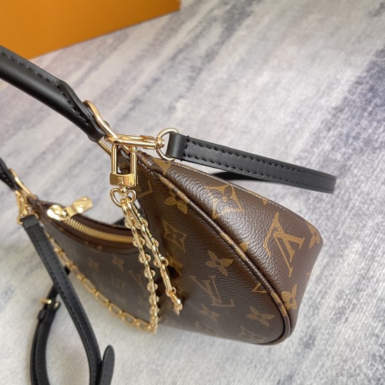 P260EXCLUSIVE CUSTOMIZED ACTUAL TOP ORIGINAL REINFORCED VARIANT CHIP M25223This Catchy pouch is made of canvas outlined in cowhide leather trim with a classic Monogram motif that pays homage to the brand's heritage for a smart alternative.Sharp shape make