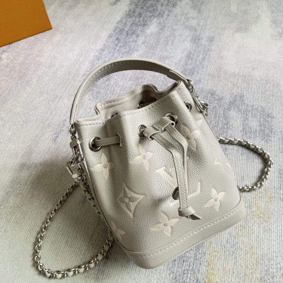 P360 Exclusive Customized Real Life Dynamic 163c Chip Top Original Reinforced M46291 Apricot M46291 Black M14224 Taro Purple This Nano No Handbag is a pocket-sized version of the classic No Handbag in Monogram Empreinte leather embossed with the Monogram 