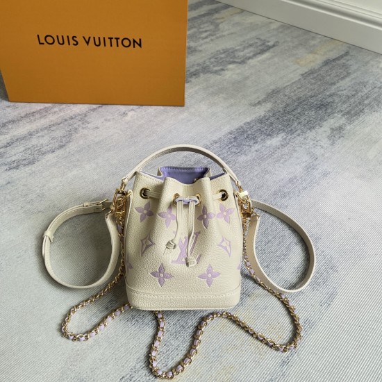 p400Exclusive customized real top quality original reinforced M82933 purple silkscreenThis Nano No handbag from the Summer Stardust capsule collection is made of Monogram Empreinte embossed leather to condense the classic No handbag shape and then expertl
