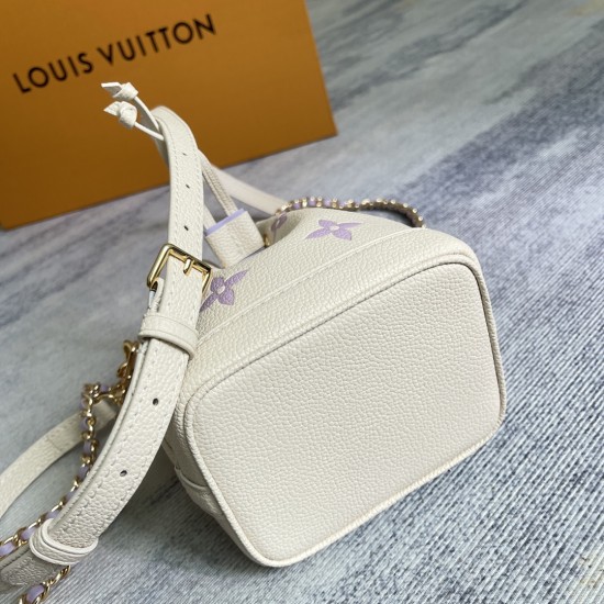 p400Exclusive customized real top quality original reinforced M82933 purple silkscreenThis Nano No handbag from the Summer Stardust capsule collection is made of Monogram Empreinte embossed leather to condense the classic No handbag shape and then expertl