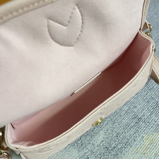 P320 Exclusive Customized Background Top Original Reinforced Dynamic Chip M83300 Apricot M83566 Pink M83592 Blue Top Original This Nano Diane handbag condenses the classic shape of the Diane handbag into a two-tone Monogram Empreinte leather rendering wit