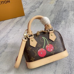 P360 Exclusive Customized Realistic Dynamic 163c Chip Top Original Reinforcement M13416 Old Fashioned CherryThe Nano Alma handbag combines Monogram-coated canvas with cowhide trim to create an exquisite silhouette in the cherry pattern of the Louis Vuitto