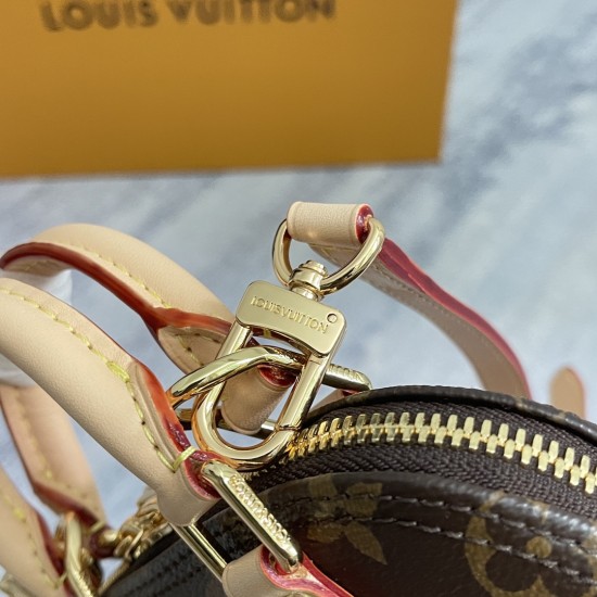 P360 Exclusive Customized Realistic Dynamic 163c Chip Top Original Reinforcement M13416 Old Fashioned CherryThe Nano Alma handbag combines Monogram-coated canvas with cowhide trim to create an exquisite silhouette in the cherry pattern of the Louis Vuitto