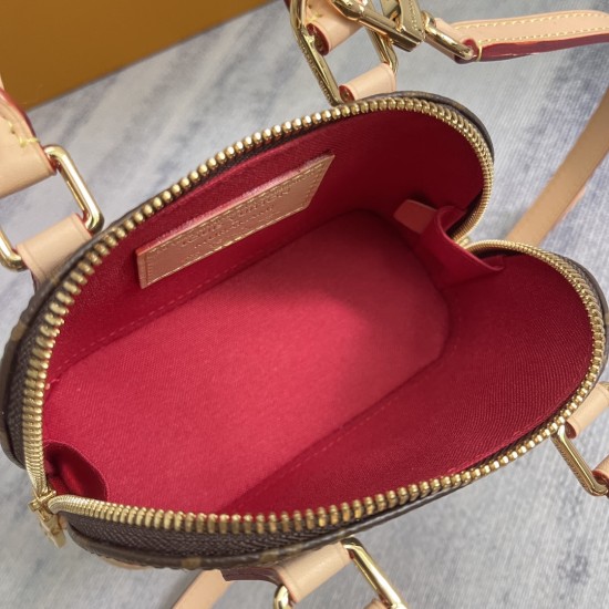 P360 Exclusive Customized Realistic Dynamic 163c Chip Top Original Reinforcement M13416 Old Fashioned CherryThe Nano Alma handbag combines Monogram-coated canvas with cowhide trim to create an exquisite silhouette in the cherry pattern of the Louis Vuitto