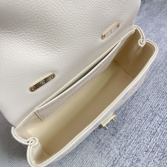 P380 Exclusive Customized Real Top Original Reinforced Semi-Steel 163 Chip M25596 Beige Gradient All Leather Chain Bag Tote Bag Seasonal New NANO MADELEINE Handbags This Nano Madeleine handbag is bathed in new season's phantasmagoric colors for an effortl