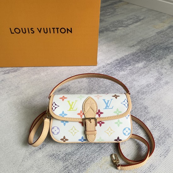 P300Exclusive customized backgroundTop quality original reinforced variant chipM14194The Nano Diane bag from the Louis Vuitton x Takashi Murakami collaboration unleashes an abundance of fun with its colorful Monogram motifs, eye-catching metal hardware an