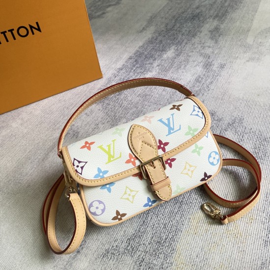 P300Exclusive customized backgroundTop quality original reinforced variant chipM14194The Nano Diane bag from the Louis Vuitton x Takashi Murakami collaboration unleashes an abundance of fun with its colorful Monogram motifs, eye-catching metal hardware an