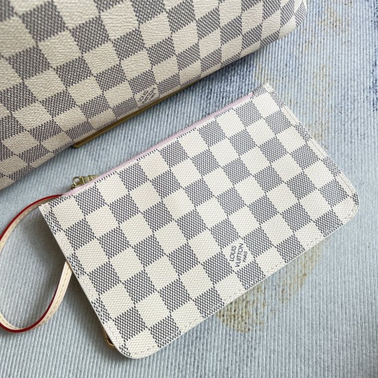 P260 Exclusive customized real photos of top quality original single enhanced variant chip N41359 non-red N41632 white apricot M41000 floral red M41245 rose red M40994 floral apricot NEVERFULL Small Handbag Neverfull Small Handbag Neverfull Small Handbag 